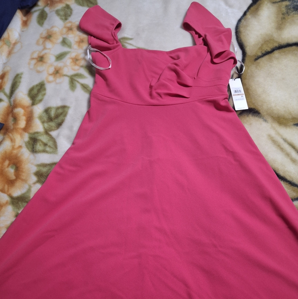 Calvin Klein Vibrant Pink Dress